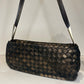 BOTTEGA VENETA INTERCCIATO GOLD/BLACK MINI BAG