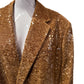 ANNAKIKI SS21 BROWN SEQUIN OVERSIZED BLAZER