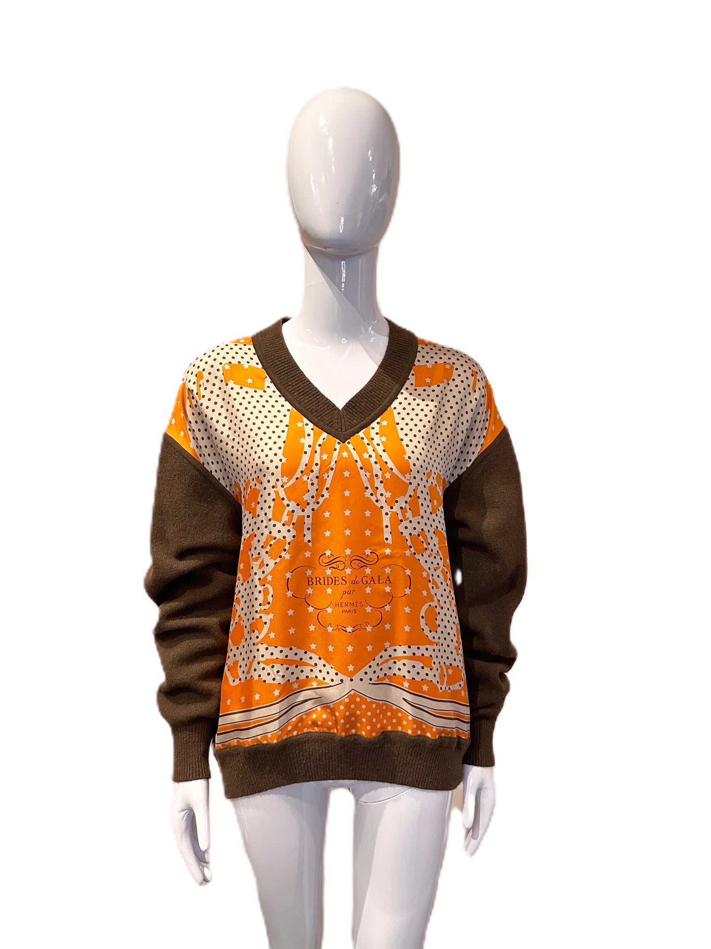 HERMES  "BRIDES  DE  GALA" TWILLAINE SWEATER