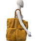 BOTTEGA VENETA REVERSIBLE BEIGE SHEARLING THE CHAIN TOTE BAG