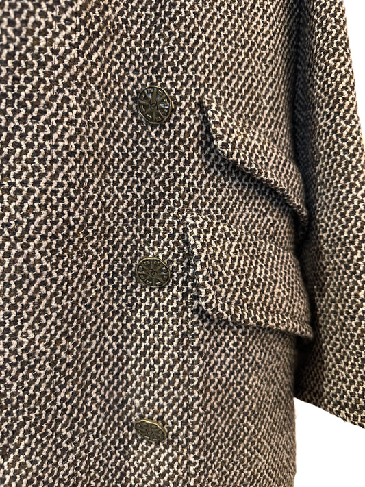 CHANEL BROWN TWEED COAT