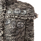 CHANEL APPLIQUE PATCH BLACK TWEED JACKET