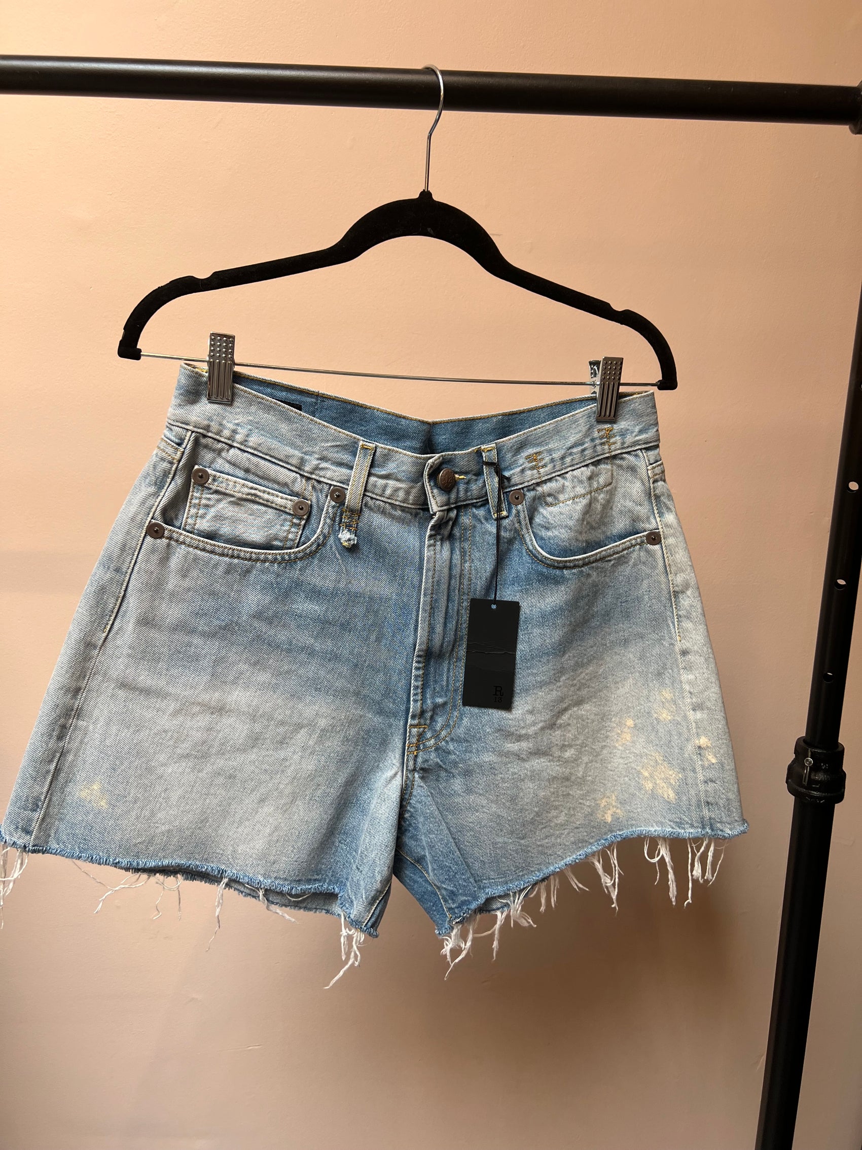 R13 Denim Shorts