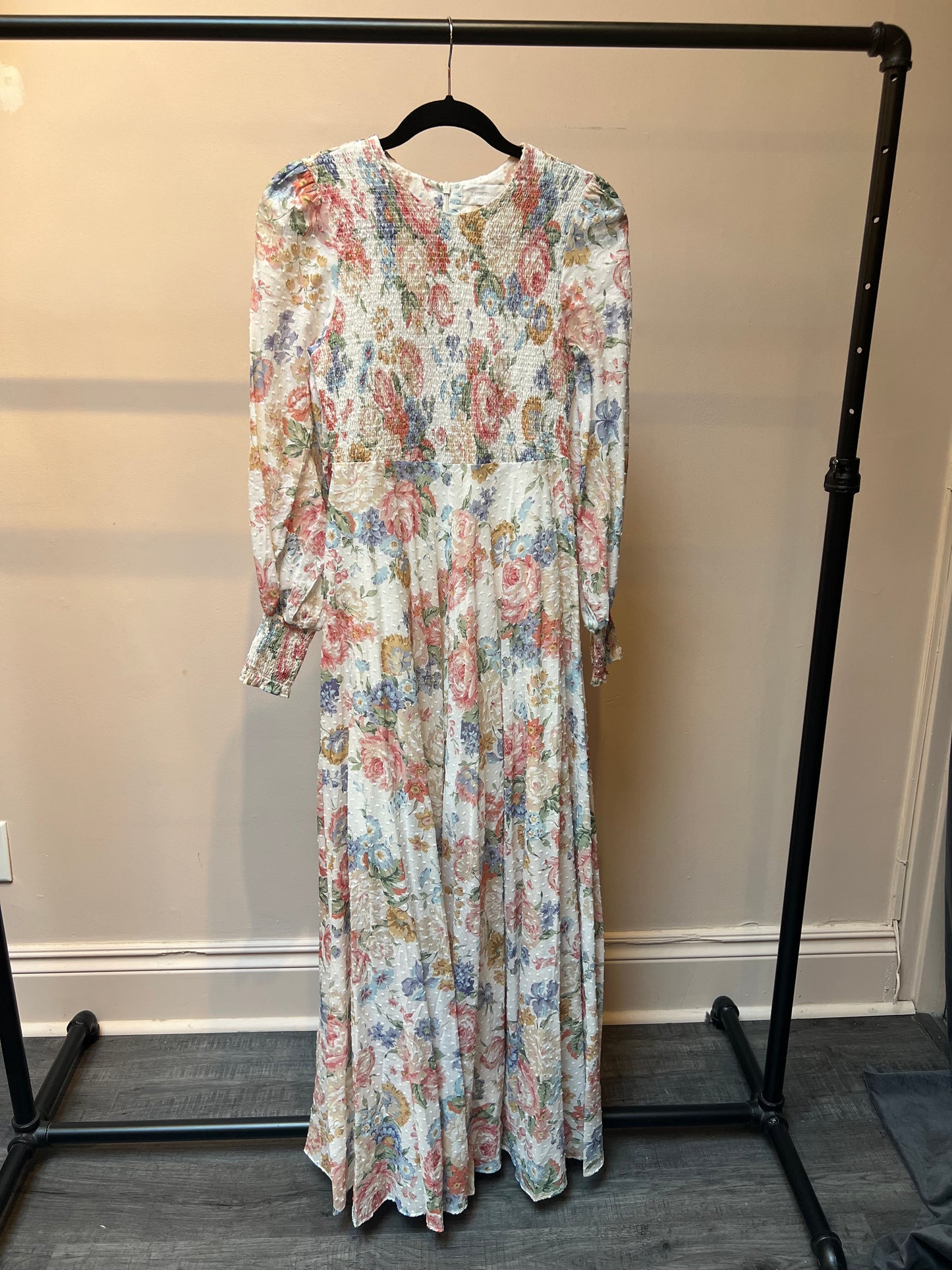 Zimmermann Long Sleeve Floral Maxi Dress