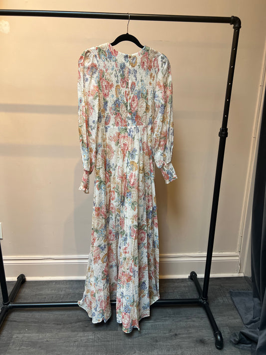 Zimmermann Long Sleeve Floral Maxi Dress