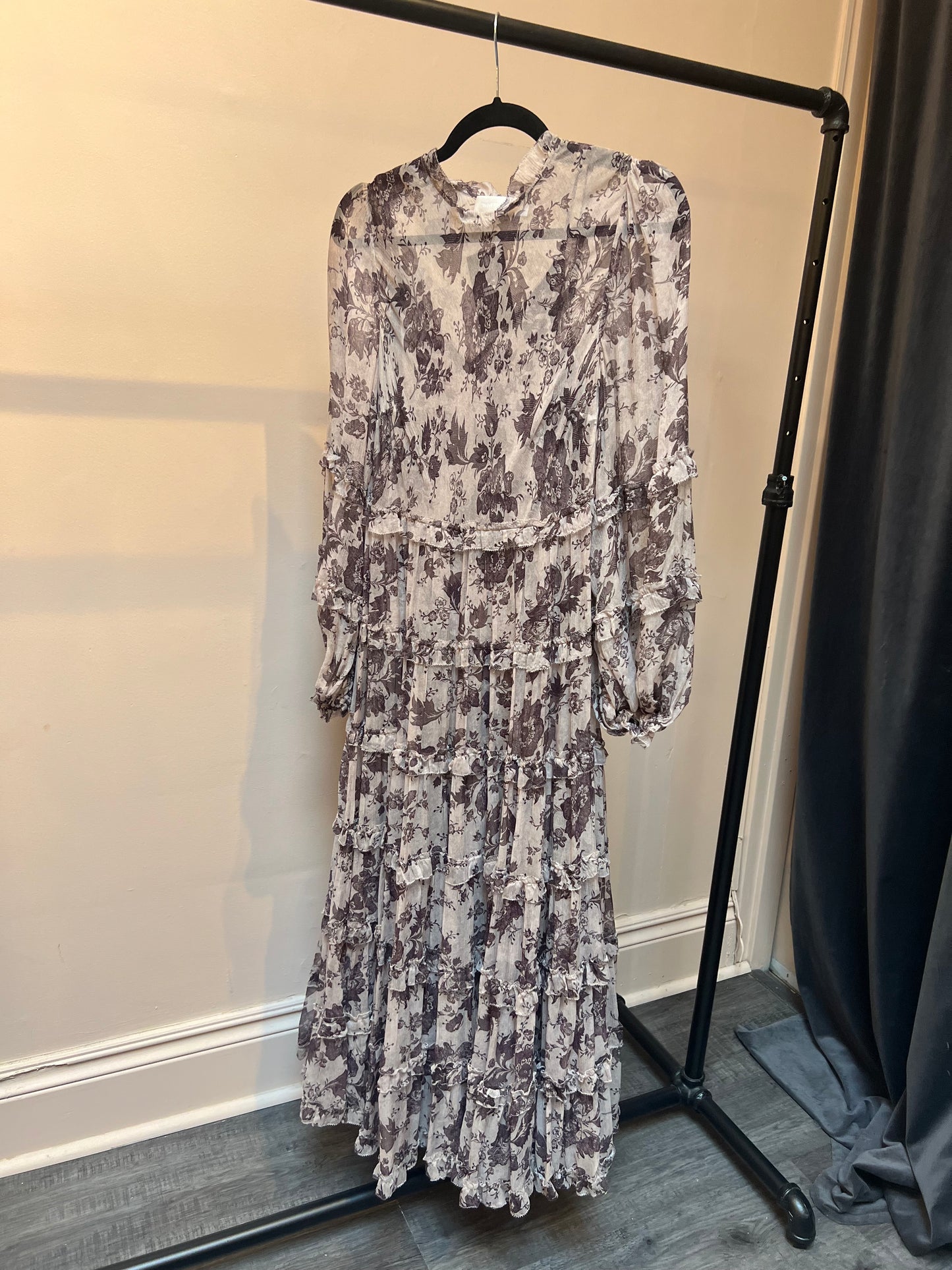 Zimmermann Long Sleeve Floral Maxi Dress