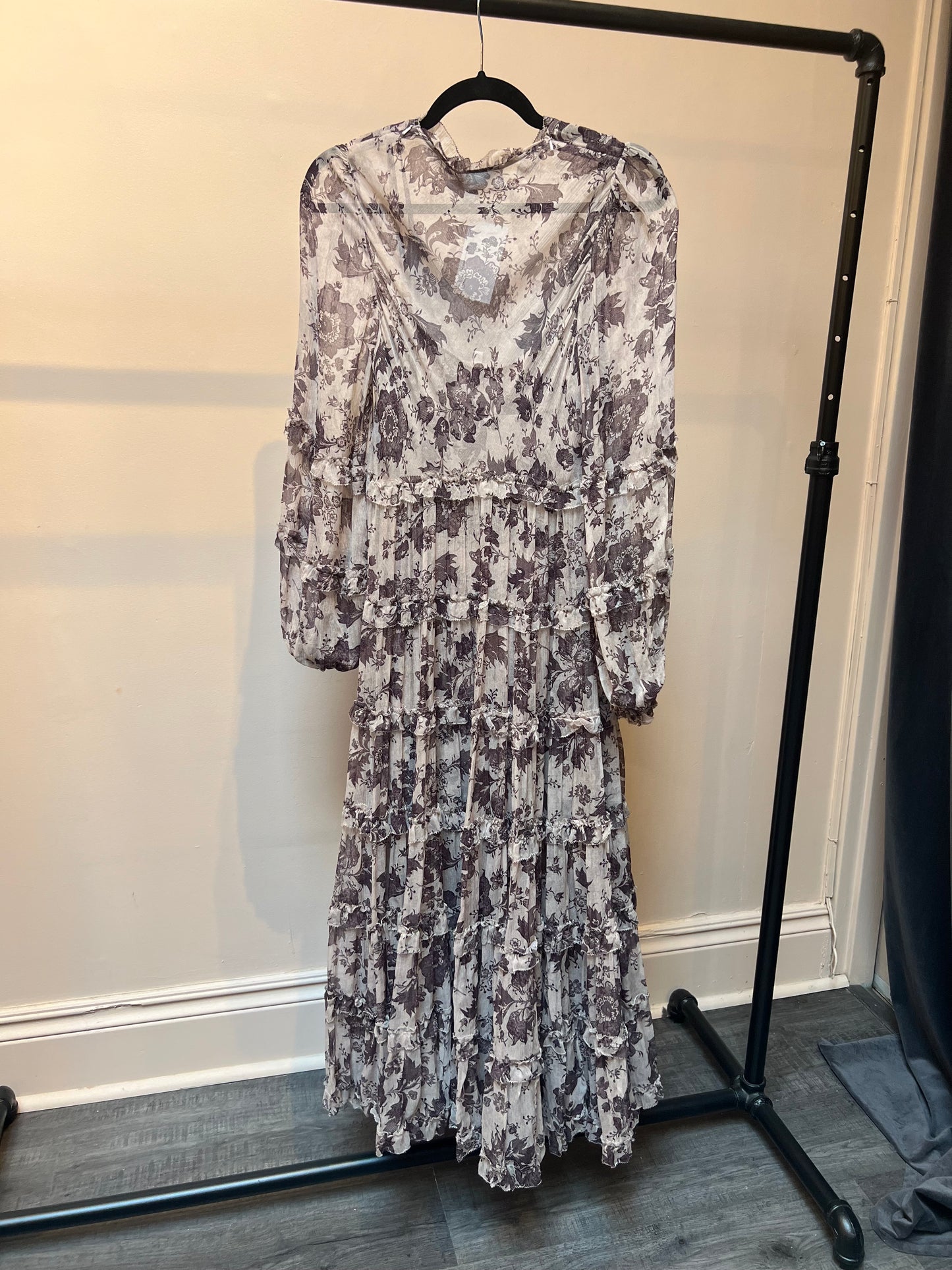 Zimmermann Long Sleeve Floral Maxi Dress