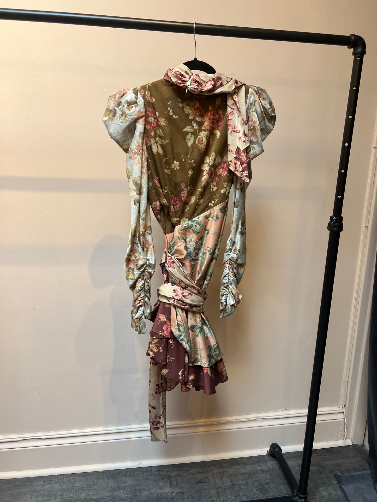 Zimmermann Long Sleeve Floral Mini Dress