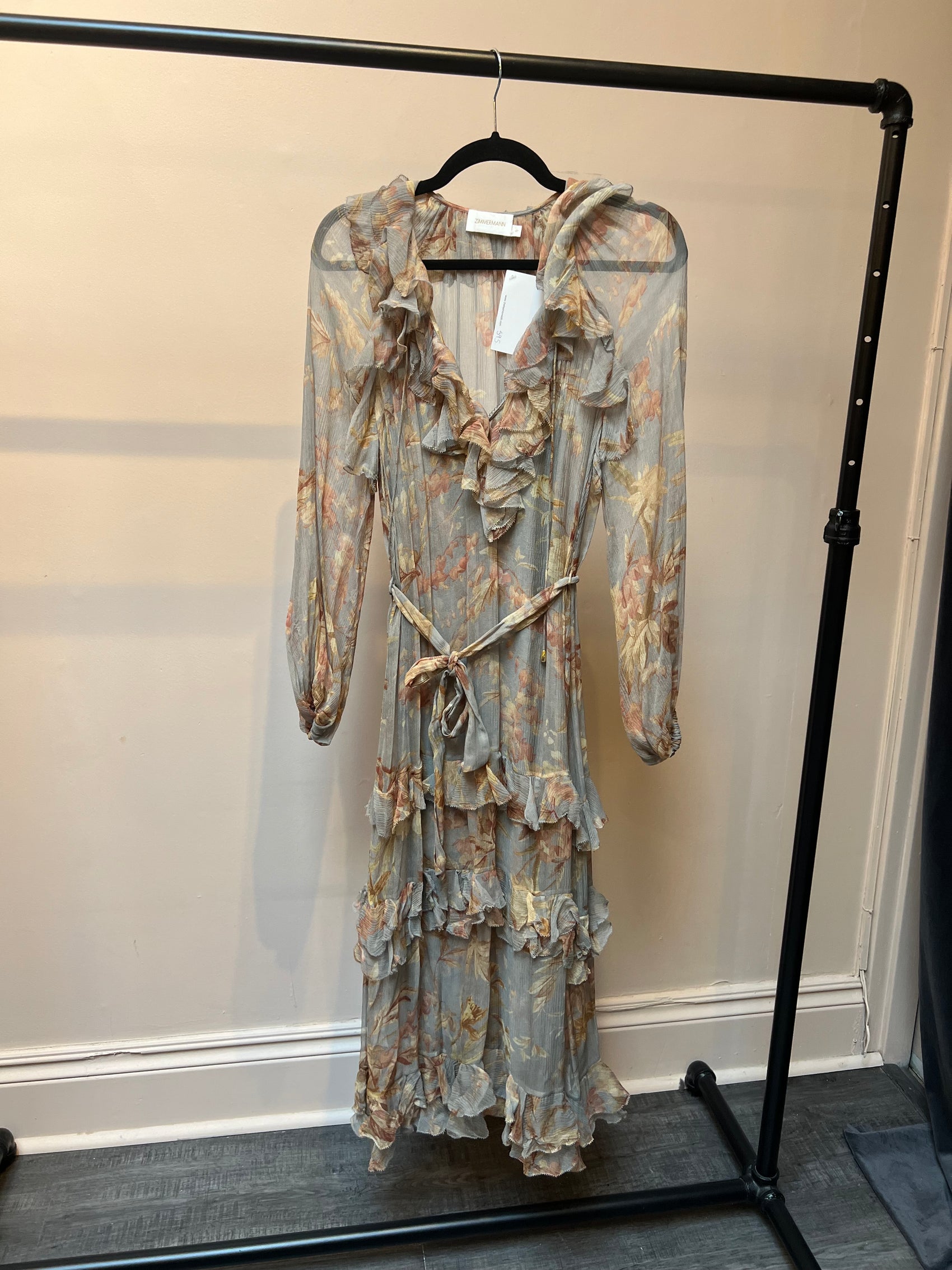 Zimmermann Long Sleeve Floral Dress