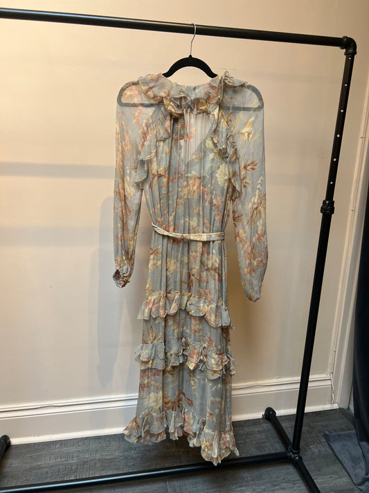 Zimmermann Long Sleeve Floral Dress