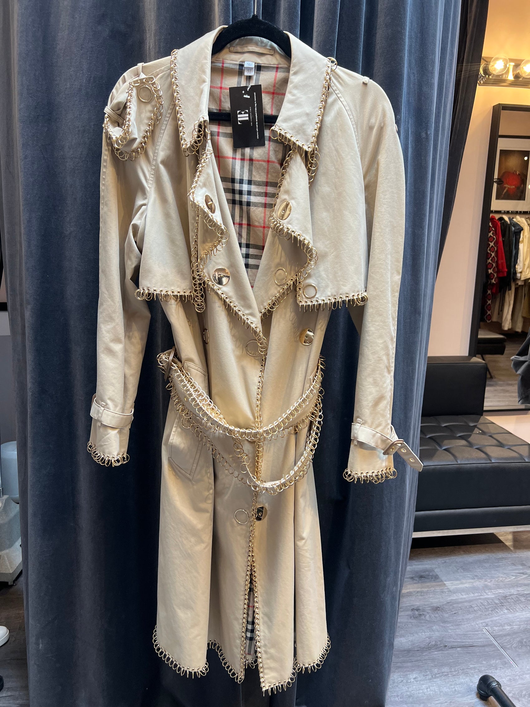 Burberry London Trench Coat with Grommets