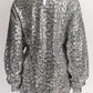 Isabel Marant Crew Neck Silver Metallic Top IT36