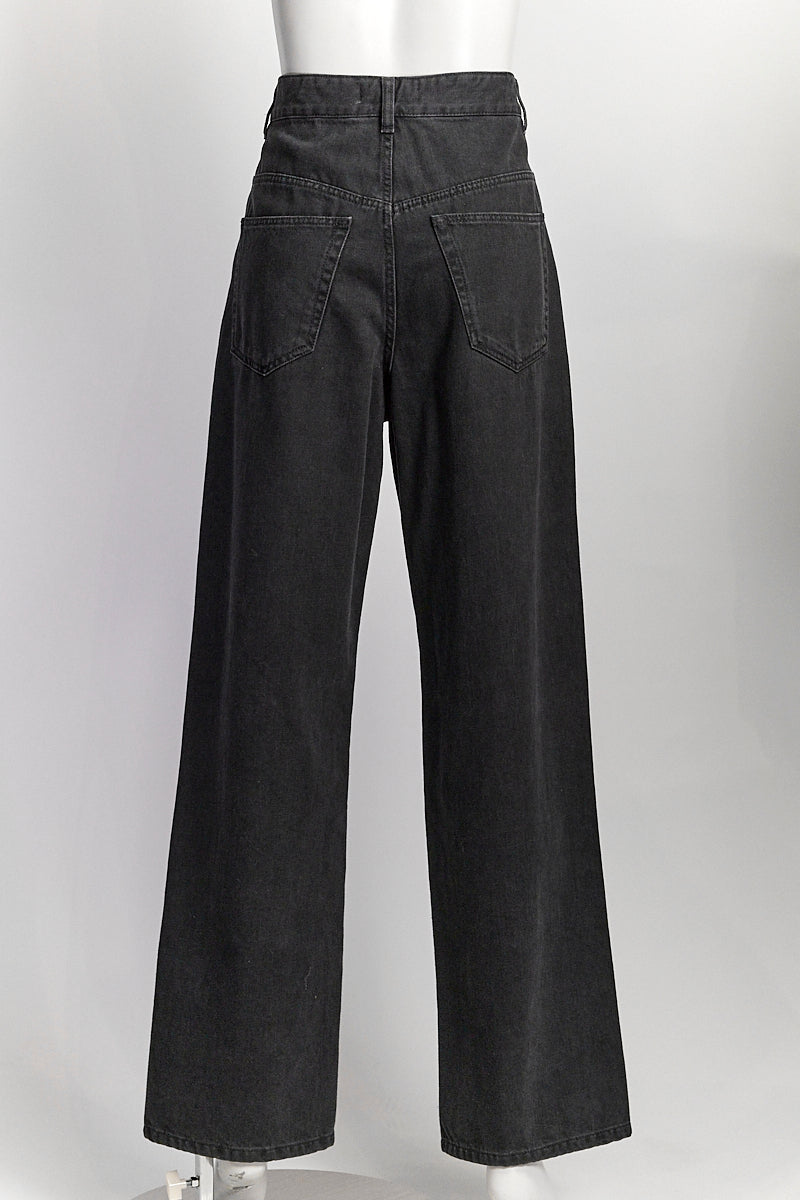 Isabel Marant Drak Grey High-Rise Straight-Leg Jeans IT38