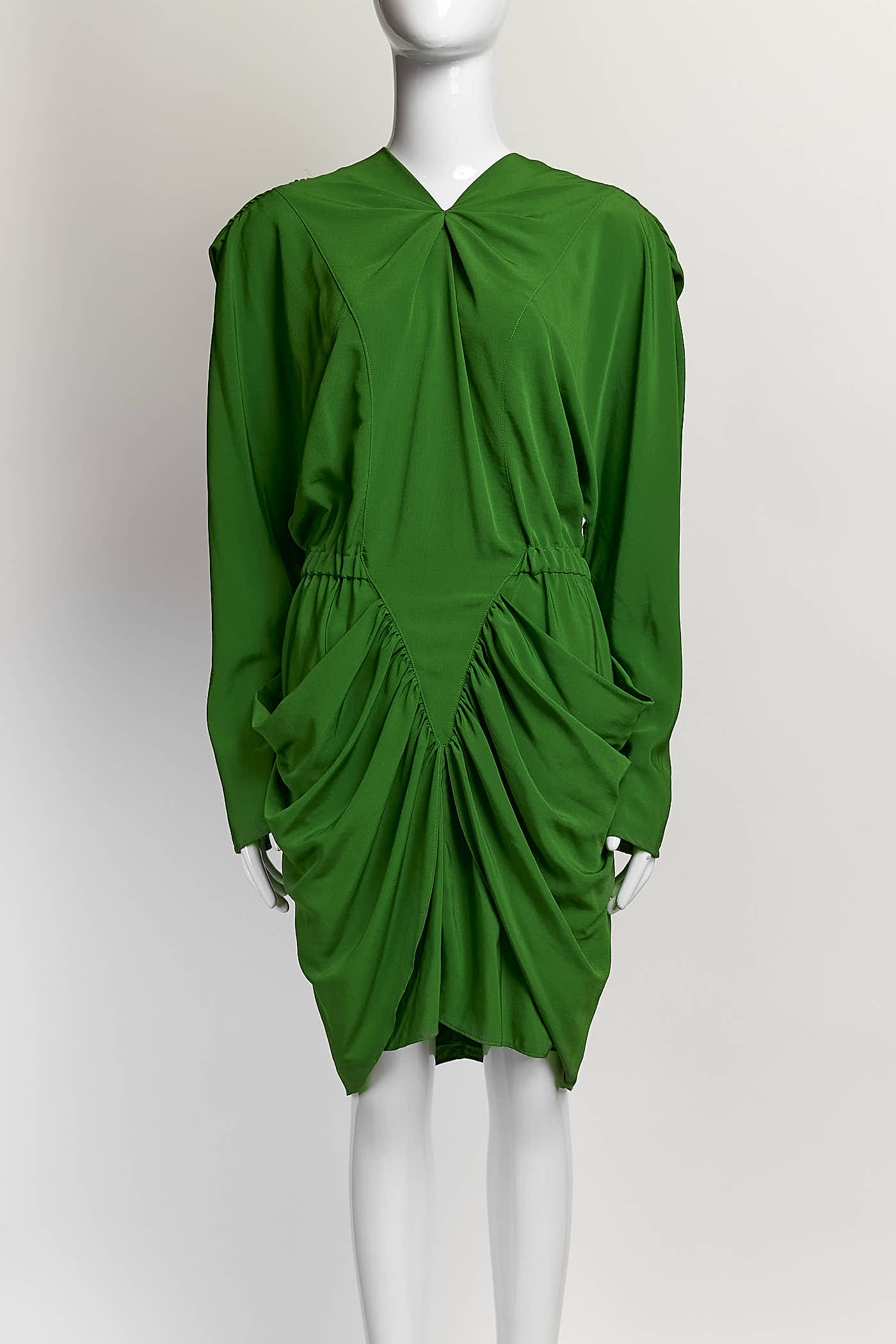 Isabel Marant Green Ruched Dress 38