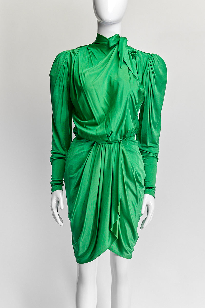 Isabel Marant Green With Tie Dress IT 34