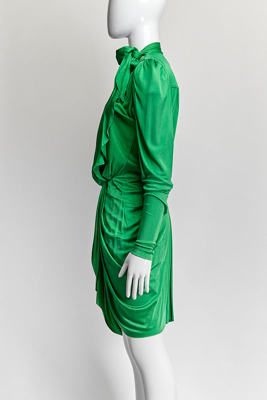 Isabel Marant Green With Tie Dress IT 34