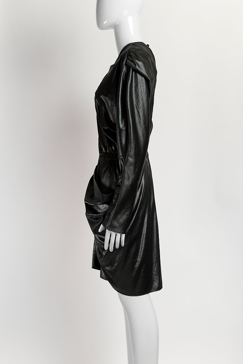 isabel marant black leather dress Sirena Dress - Female - Black - Size 42
