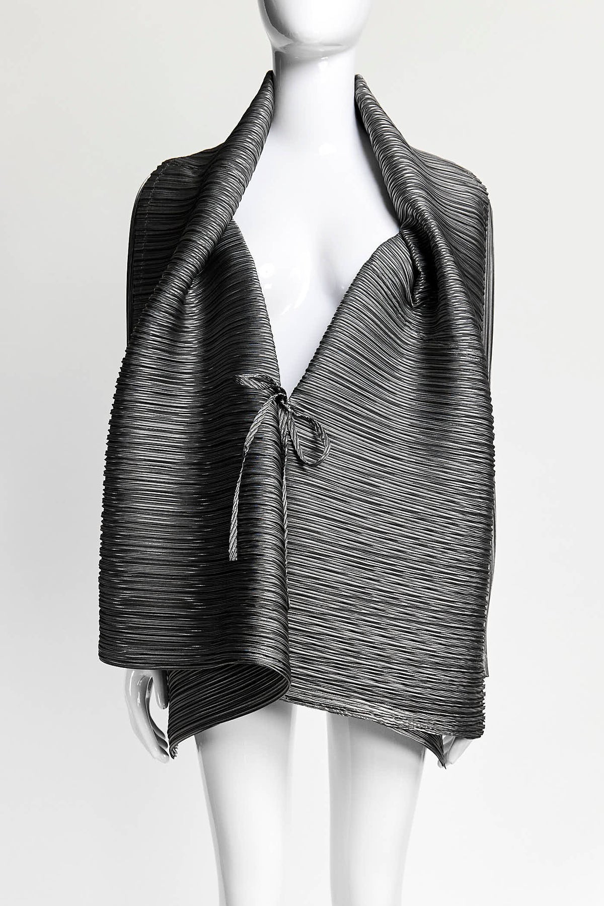 Issey Miyake Silver Pleated Jacket 2