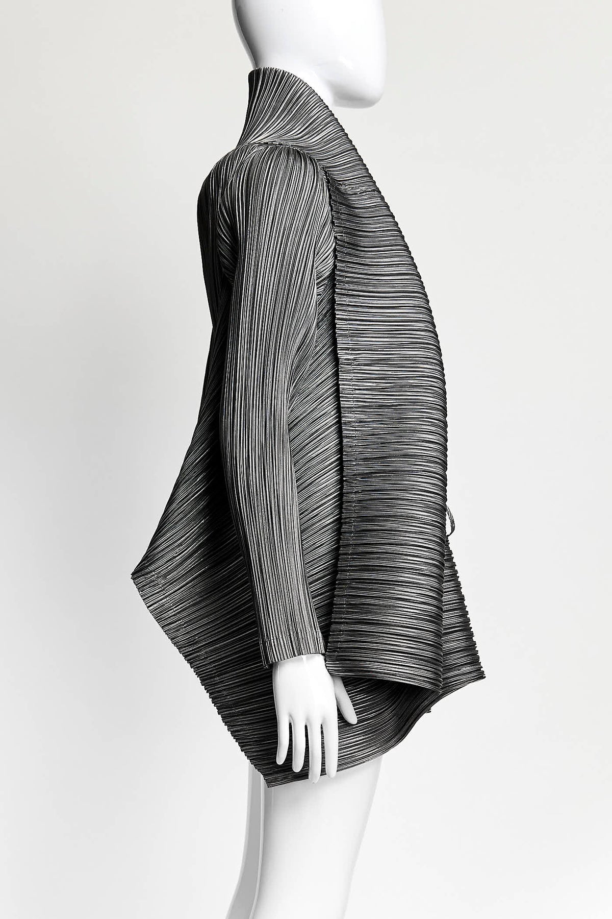 Issey Miyake Silver Pleated Jacket 2