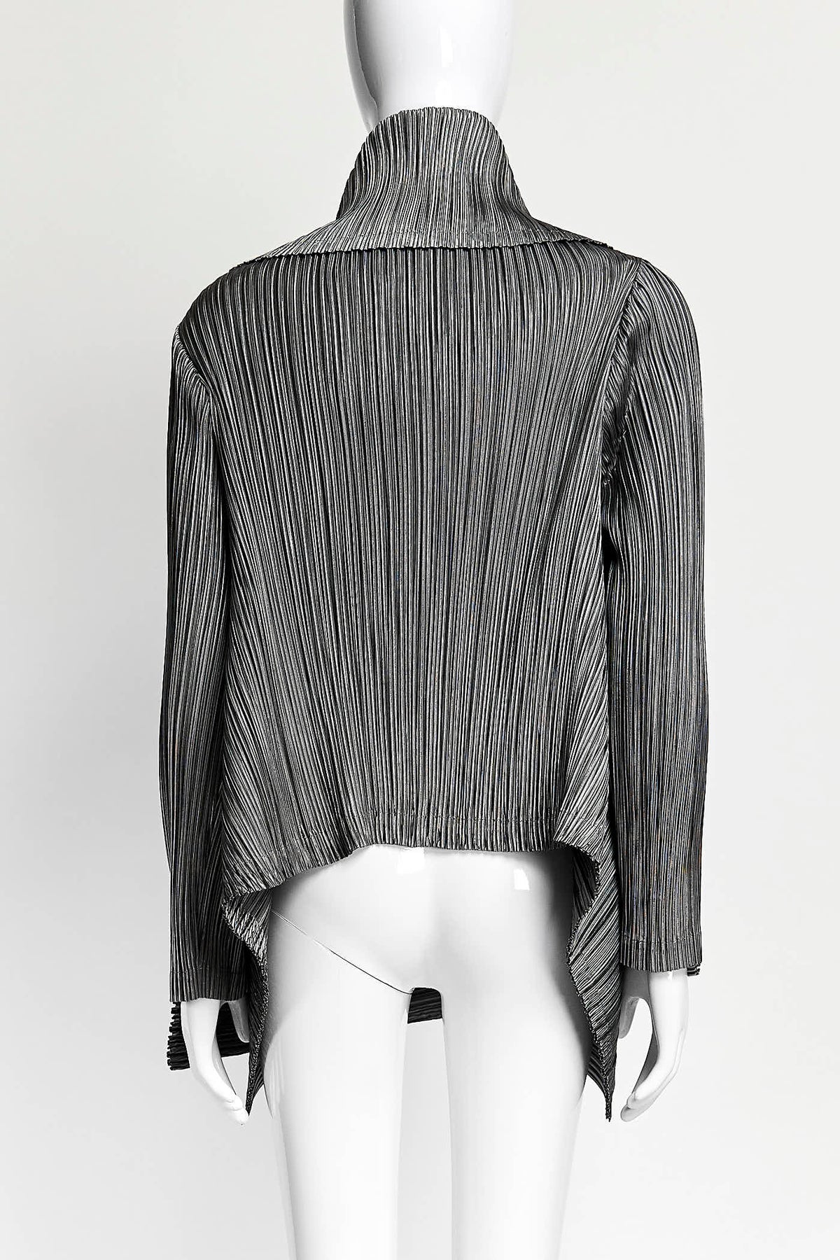 Issey Miyake Silver Pleated Jacket 2