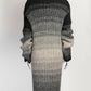 Jean Paul Gaultier Grey/Cream Striped Cardigan M