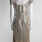 Jenny Packham Sequined Dress in Gold 8