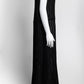 Jil Sander Black Kint Long Dress 36