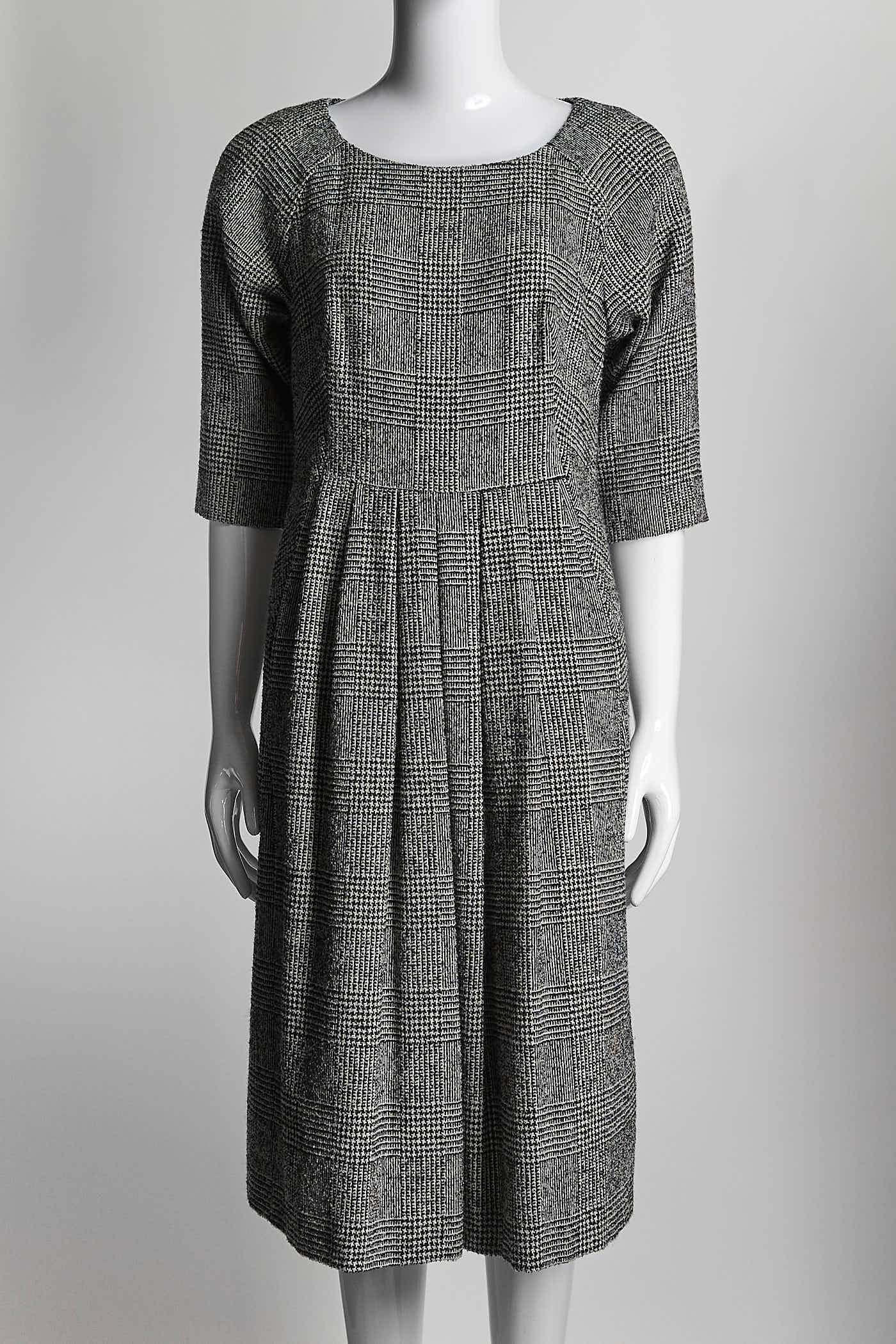 Jil Sander Black/White Houndstooth Dress S/M