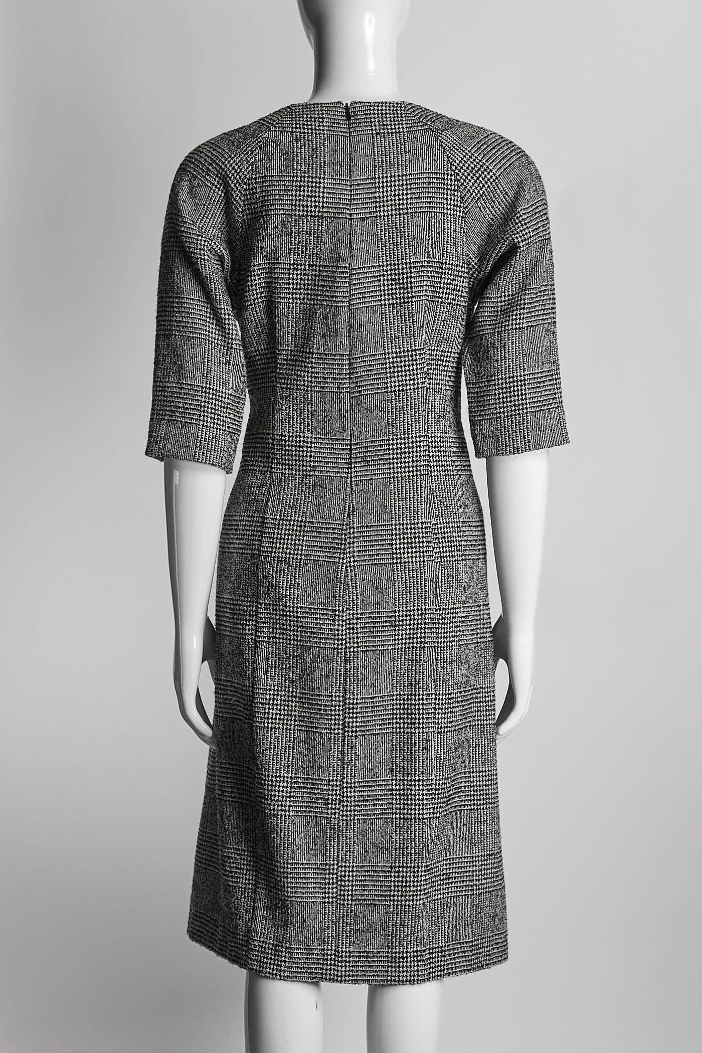 Jil Sander Black/White Houndstooth Dress S/M