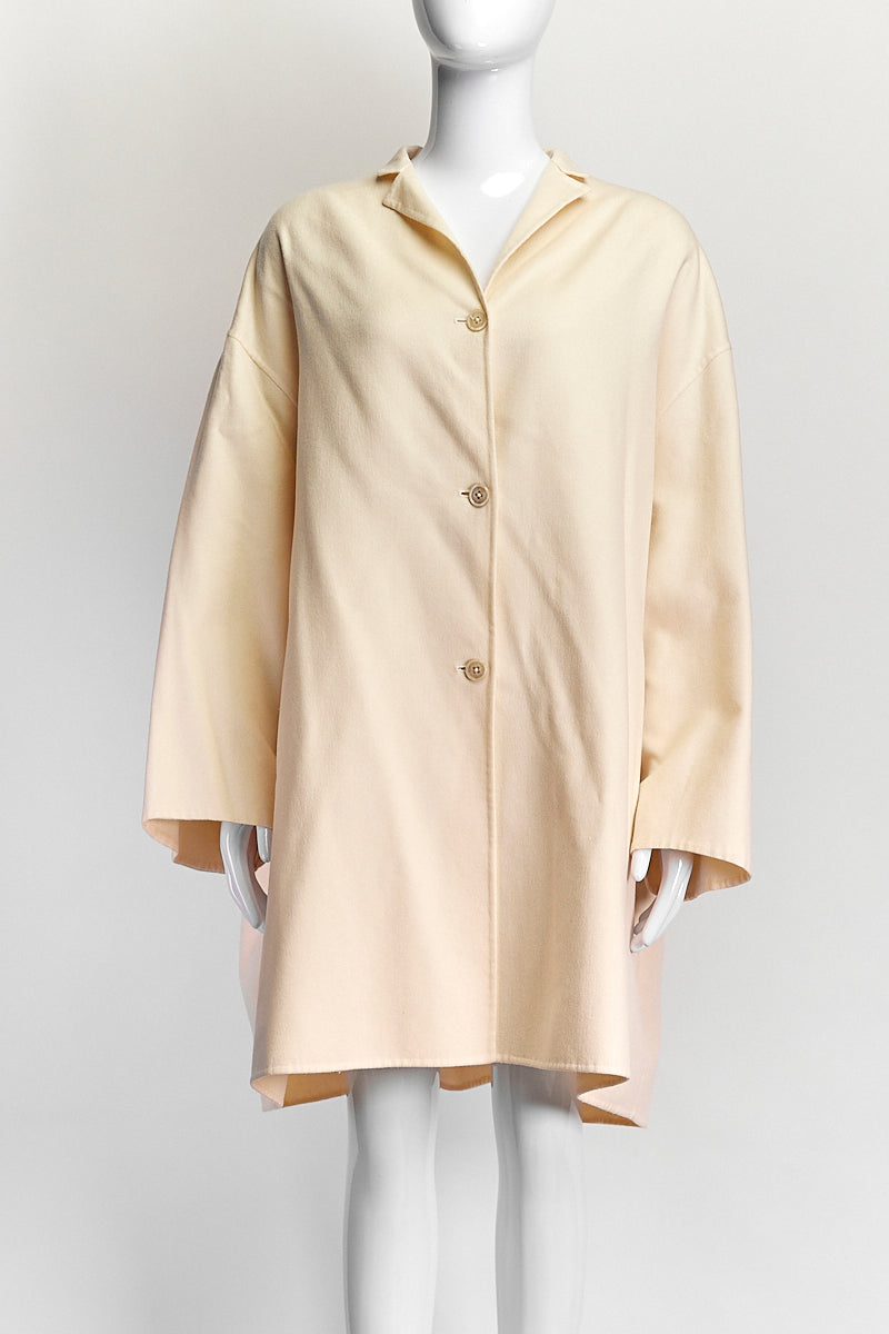 Jil Sander Cream Coat 34