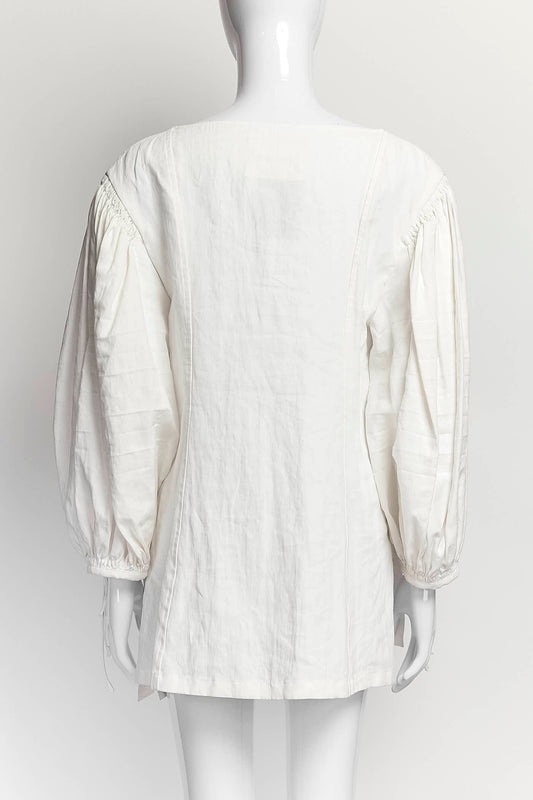 Jil Sander Linen Pigment Coated Blouse 40