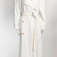 Jil Sander White Trench Coat 38