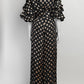 Johanna Ortiz Black/Gold Polk Dot Set XS