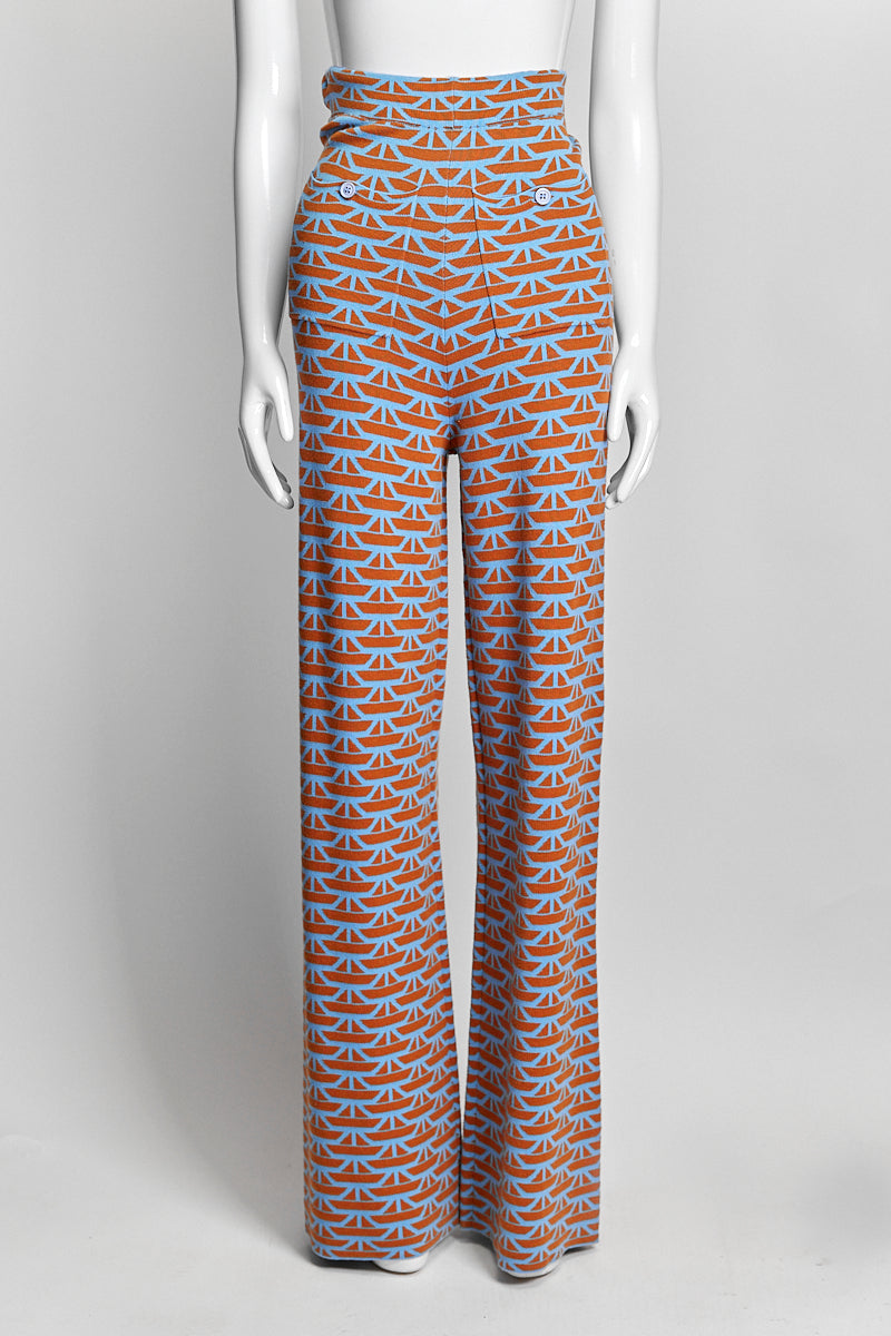 JoosTricat Boat Patterned Knit Pant M