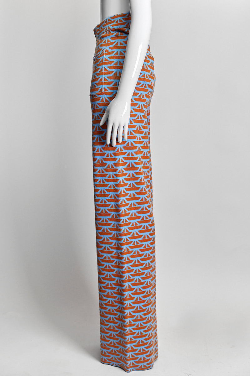 JoosTricat Boat Patterned Knit Pant M