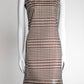 JunyaWatanabe Brown Patterned Sleeveless Dress with Kint Collar S