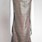 JunyaWatanabe Brown Patterned Sleeveless Dress with Kint Collar S