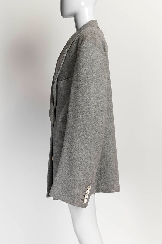 Junya Watanabe Comme Des Garcons light Grey Cashmere Wool Coat M