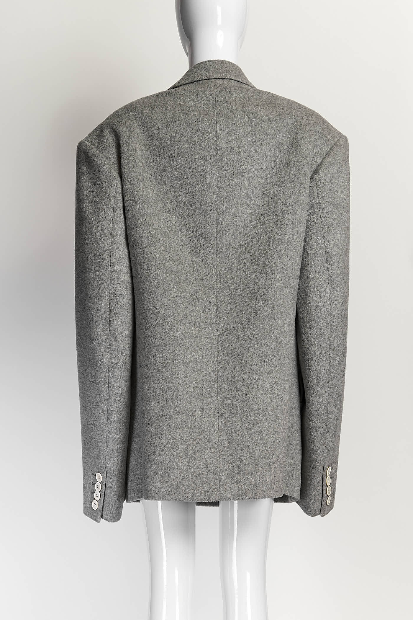 Junya Watanabe Comme Des Garcons light Grey Cashmere Wool Coat M