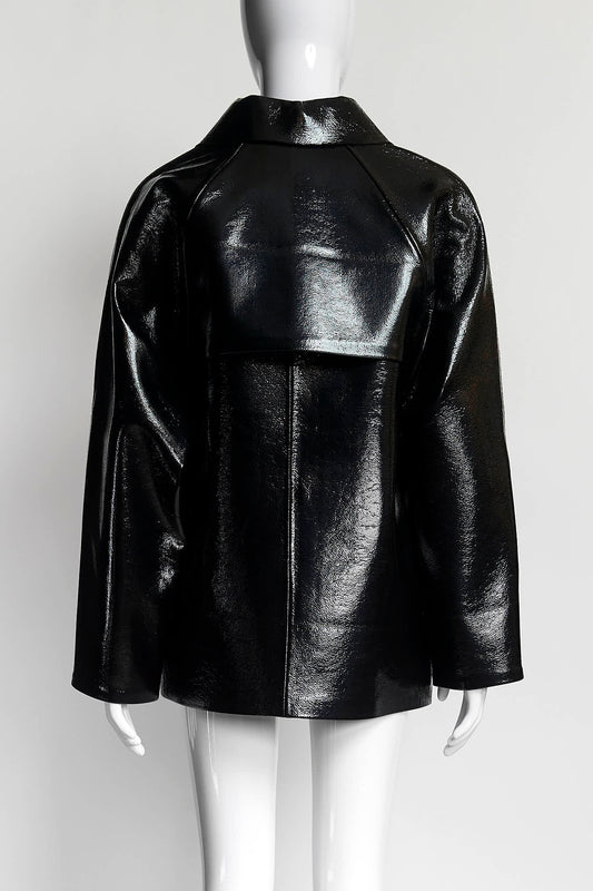 KASSL EDITION BLACK WOOL COAT