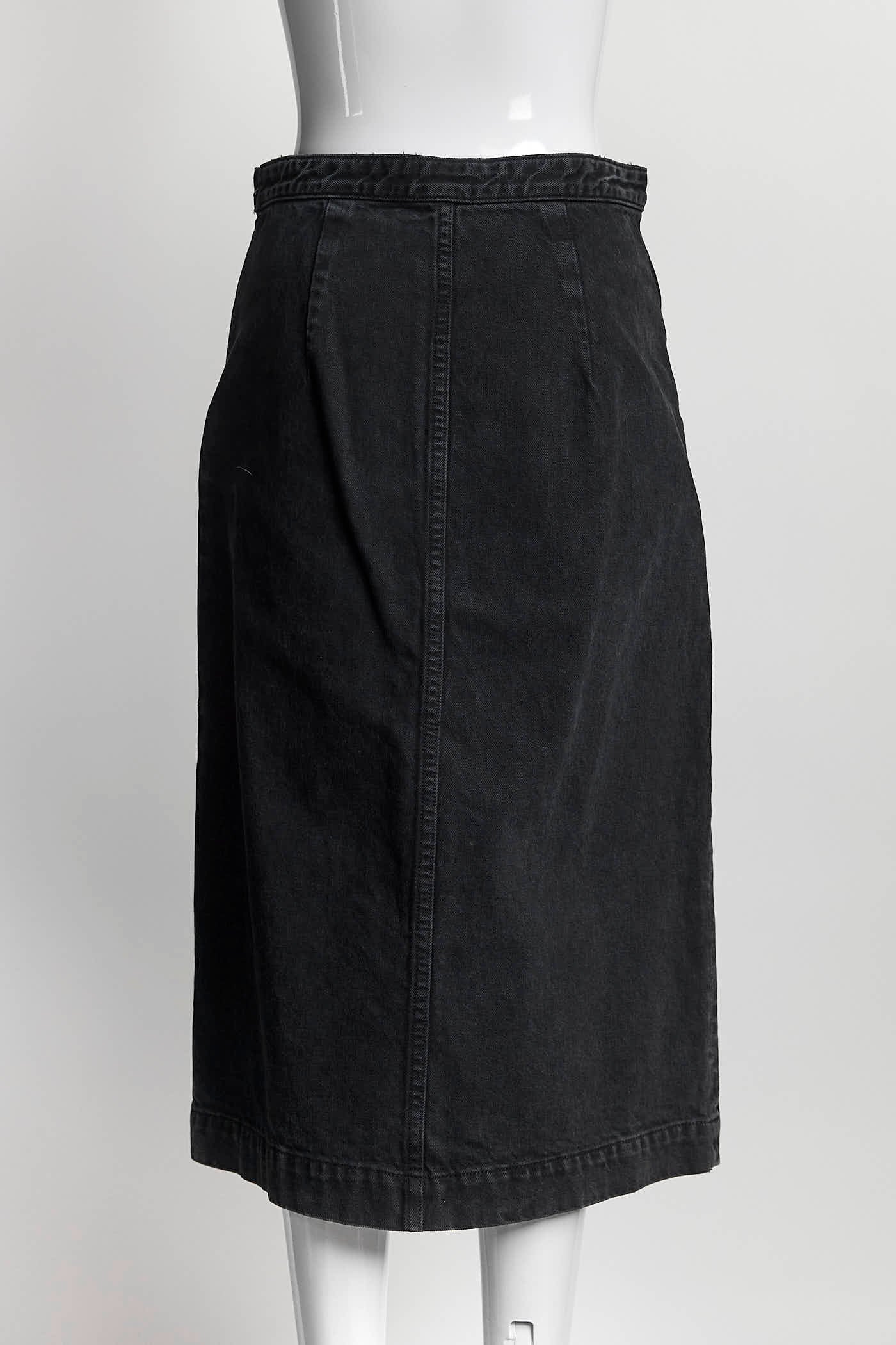 Khaite Black Denim Skirts 27
