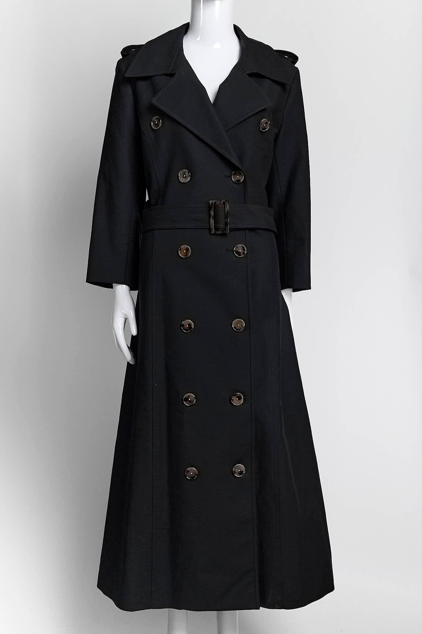 Khaite Black Trench Coat 12
