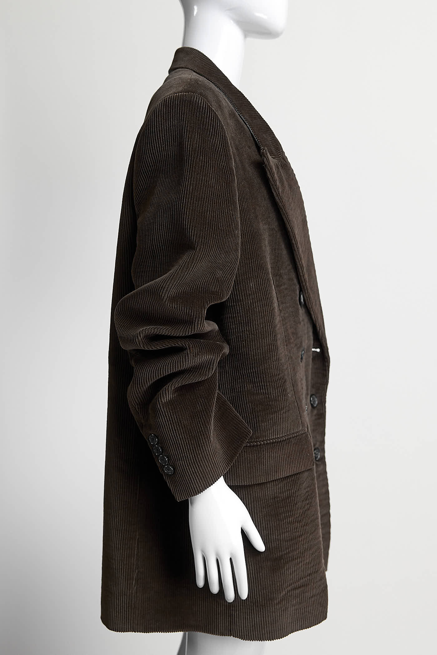 Khaite Brown Corduroy Double Breasted Blazer 12