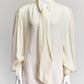 Khaite Cream Silk Blouse L