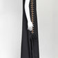 LANVIN ETE 2015 BLACK DRESS WITH SLIT AND PEARL DETAILS IT 40