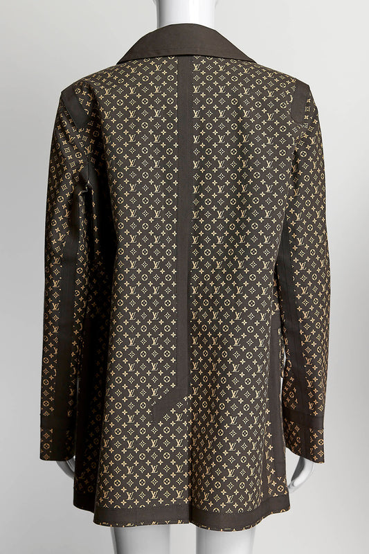 LOUIS VUITTON Brown Monogram Rain Coat 42