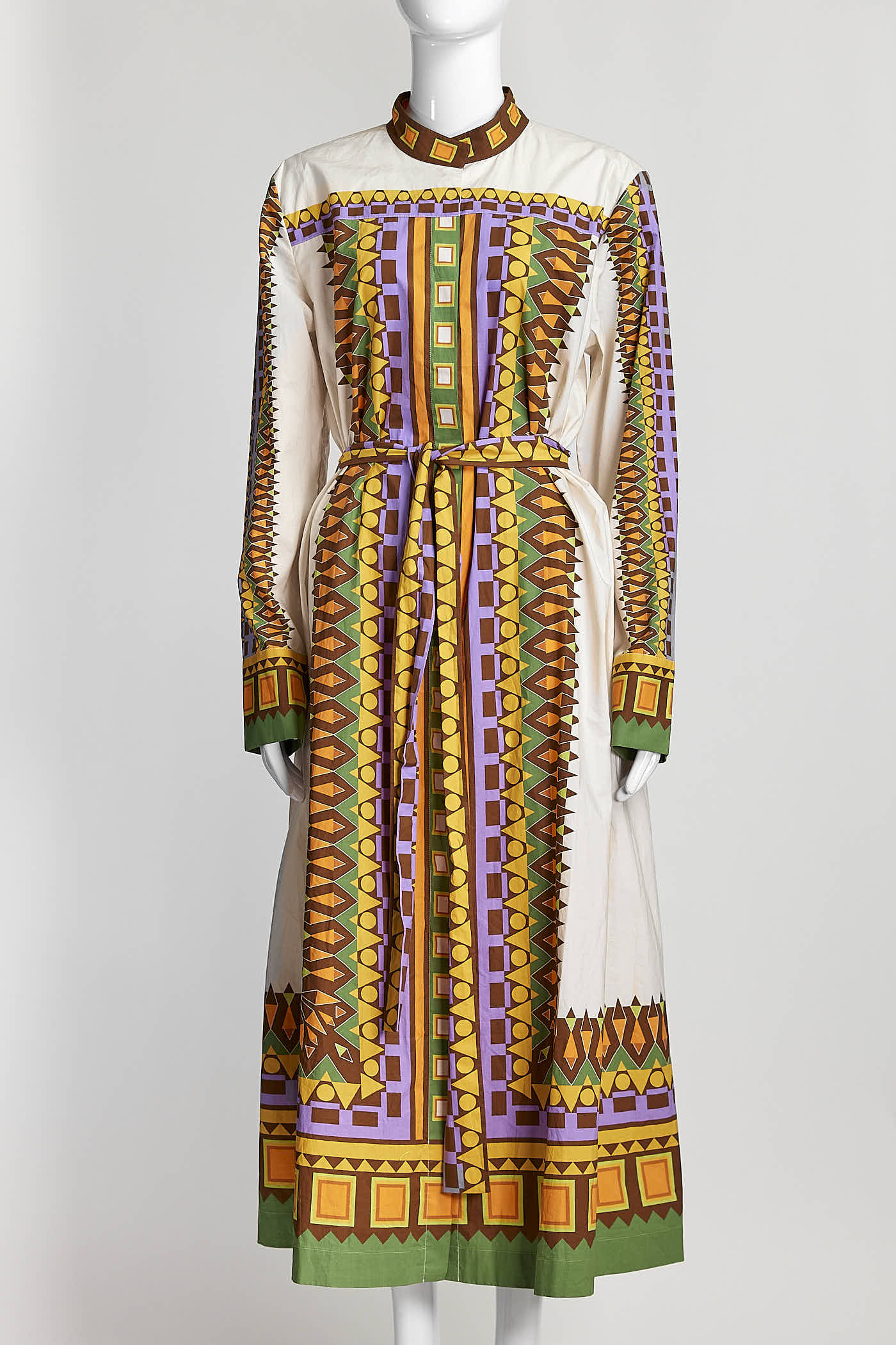 La DOUBLEJ Edition 31 Sundowner Flared Print Midi Dress L