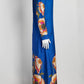 La DoubleJ Blue Long Sleeve Silk Floral Dress XS