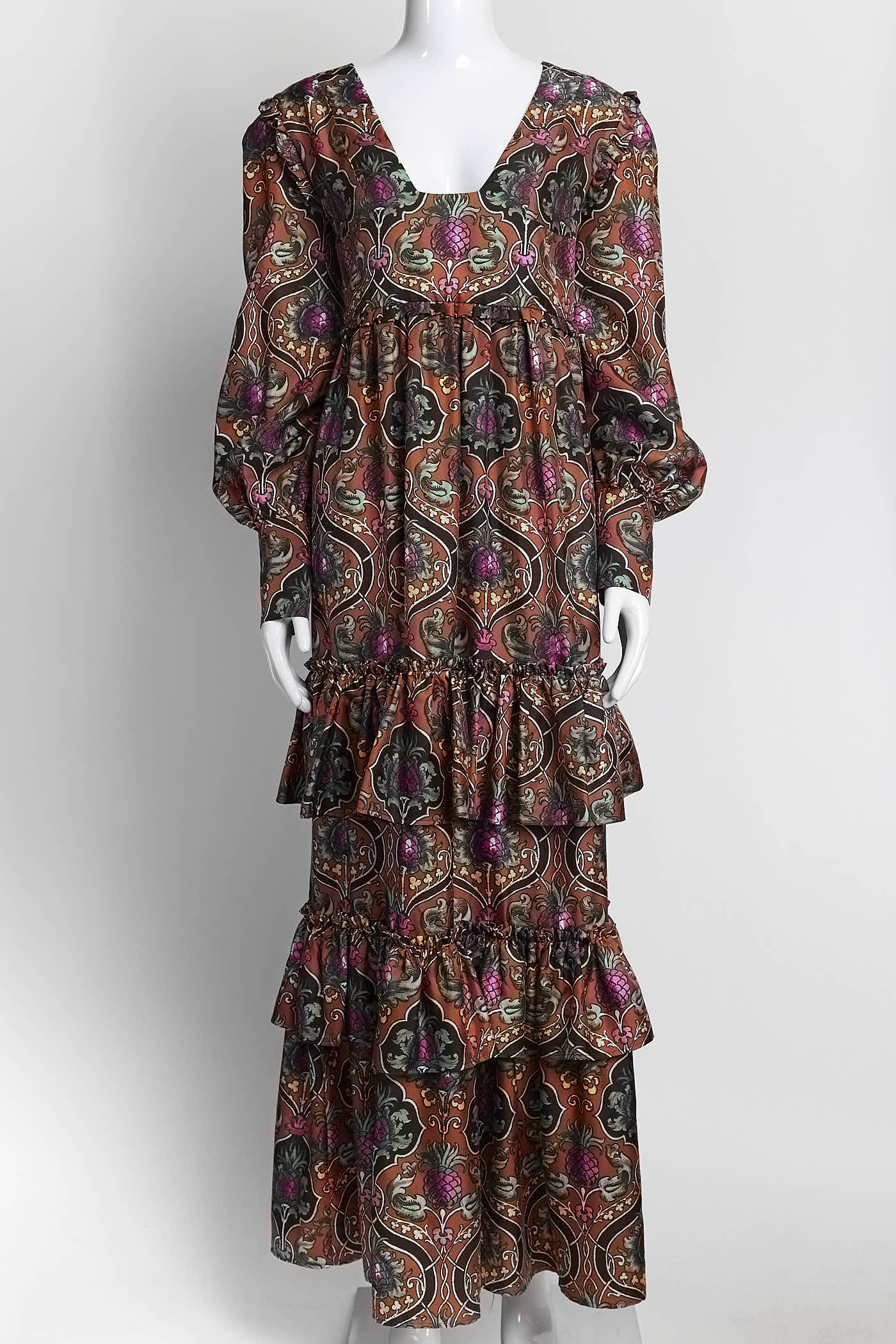 La DoubleJ Orange Pattern Dress XL