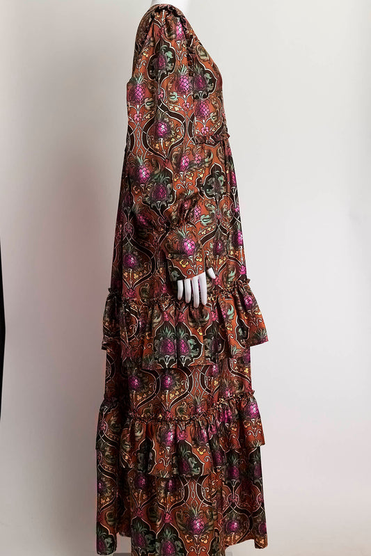 La DoubleJ Orange Pattern Dress XL